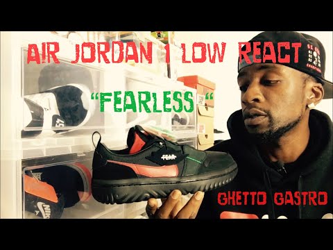 jordan 1 low react fearless shoe