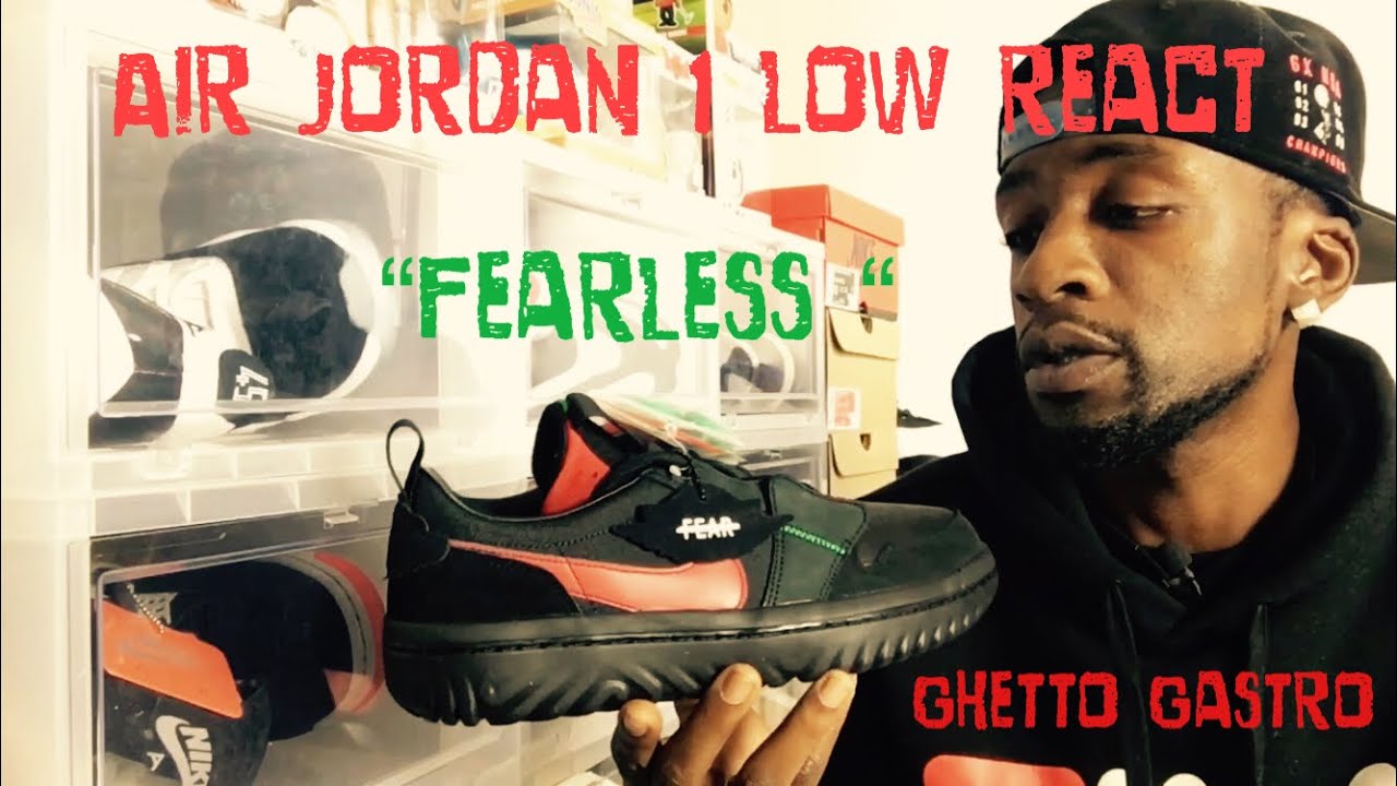 jordan 1 low react fearless