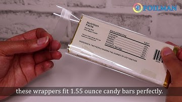 How To Use Foilman Clear Plastic Envelopes for Hershey Bar Candy
