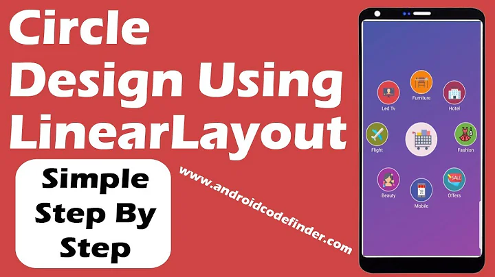 Designing a Circle Layout Using LinearLayout in Android