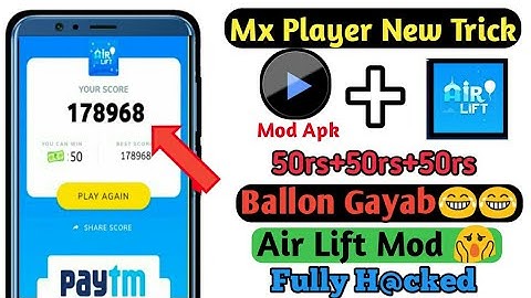 😱 MX PLAYER APP NEW MOD APK | MX PLAYER AIR LIFT GAME HACK TRICK | MX PLAYER ALL GAMES HACK MOD APK