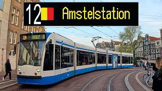 GVB Amsterdam Tram Lijn 12: Centraal Station - Amstelstation