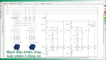 5. Mạch điều khiển luân phiên 2 động cơ Manual/Auto || Học Trang bị điện với CADe-SIMU