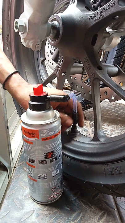 tutorial cara isi gas  archele nitrogen ke ban motor