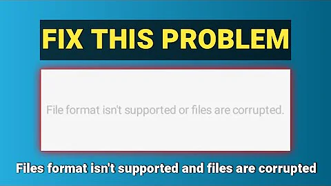 How to Solved file format isn't supported or files are corrupted gallery photos problem