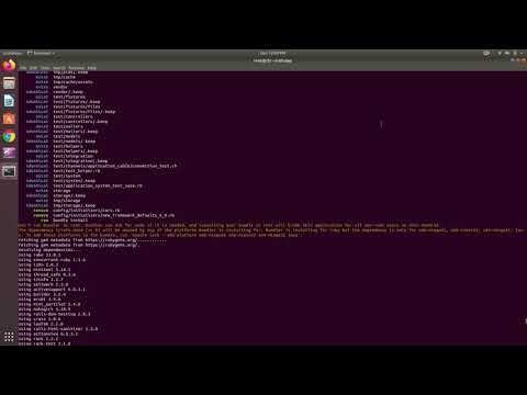 Inatall Ruby on Rails in ubuntu