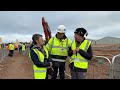 Super digger fan Anthony at the Hitachi Dig Day