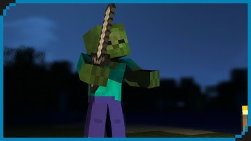 [Mine-imator] Zombie Walking Cycle Animation Timelapse