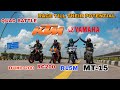 Ktm  duke 200 vs ktm rc 200 vs r15m vs mt15  quad battle  long race 