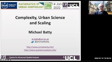 Michael Batty: complexity, urban science, scaling