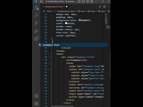 Feedback Form || HTML CSS || Simple Feedback Form using HTML and CSS ...