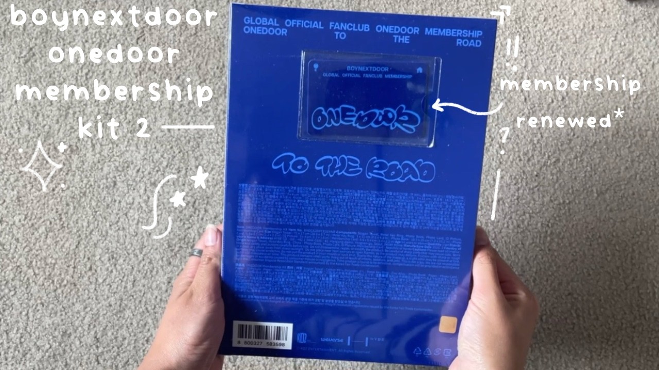 boynextdoor onedoor membership kit 2 unboxing! - YouTube