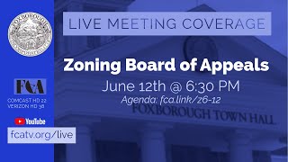 Foxborough Zoning Board of Appeals & Planning Board Meeting 6/12/25