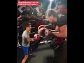 David Benavidez's son is a MONSTER on the pads 🔥