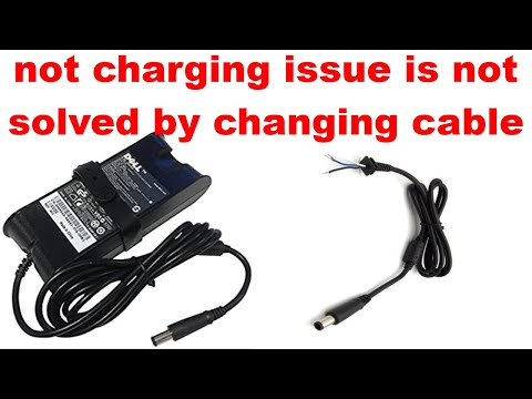 Dell charger not charging after cable change solved