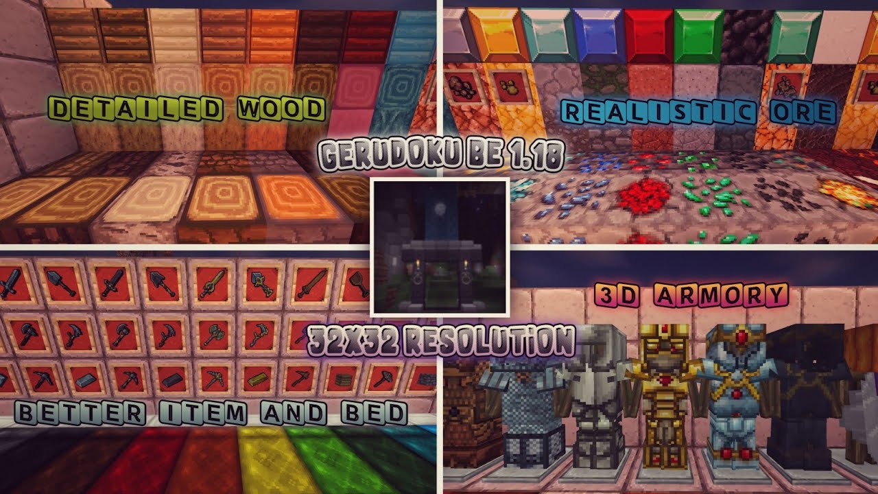 TEXTURE MEDIEVAL 32x32 TERBAIK UNTUK MCPE 1.18 || GeruDoku BE‼️