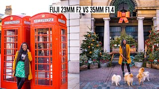 Fuji 23mm f2 vs 35mm f1.4 portrait photoshoot