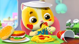 Good Manners at the Table | Good Habit Song for Kids | Nursery Rhymes | Kids Songs | BabyBus