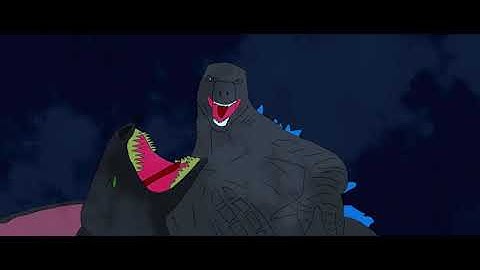 Godzilla vs Ion Dragon Animation (Godzilla