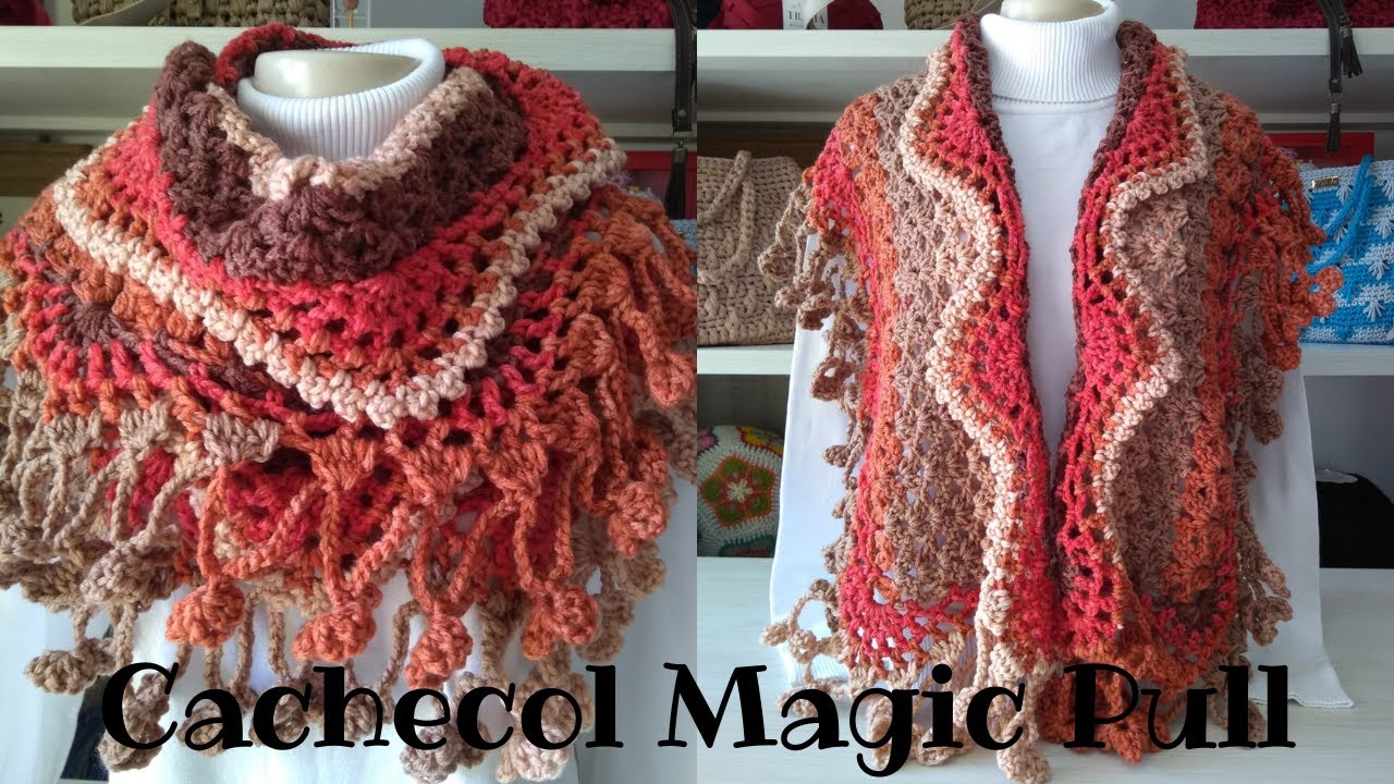 Cachecol de crochê Magic Pull