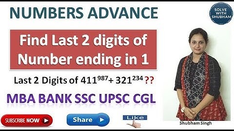 Last 2 digits of a number ending in 1 | CAT XAT SSC CGL