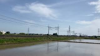 【宇都宮線】水田に反射するPF 臨8685レ EF65-2083
