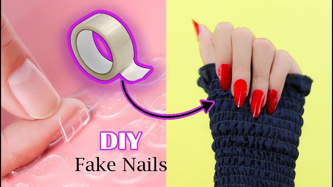 How to Make Strong Fake Nails Out of Masking Tape & Nail Glue | Upstyle