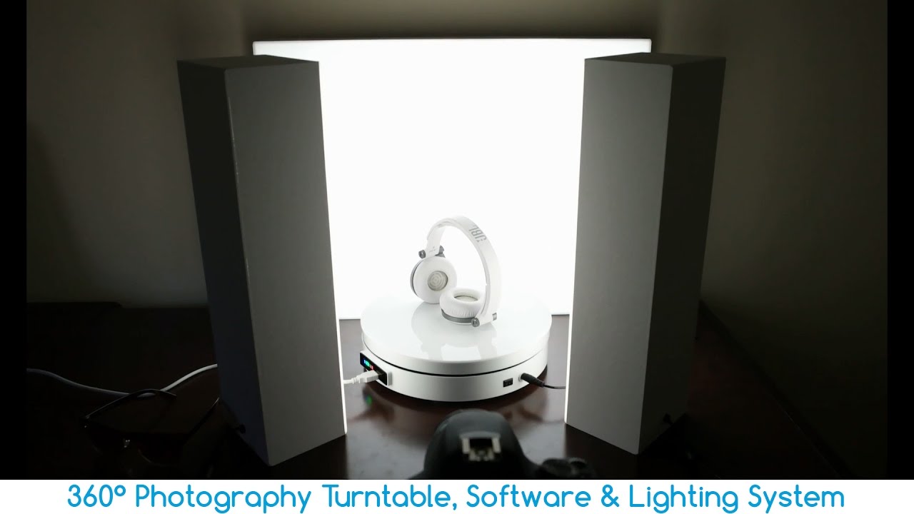 360° Photography Turntable, Software & Lighting System YouTube