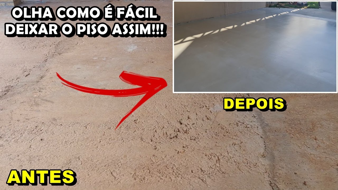 Como Deixar Seu Piso Liso Igual Porcelanato Líquido - Você Mesmo Consegue Fazer