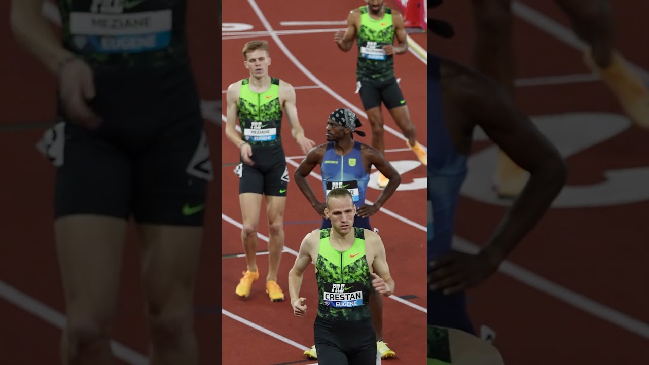 Brandon Miller has something π to π say π He win the Prefontaine 800m in 1:43.68 π #track #usatf