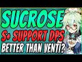 Sucrose Character Guide | STOP SLEEPING ON HER  | S+ Anemo DPS Support Build | Genshin Impact