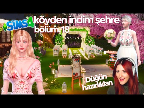 Düğün hazırlıkları başladıı 👰‍♀️💍 |  köyden indim şehre #18 | sims 4