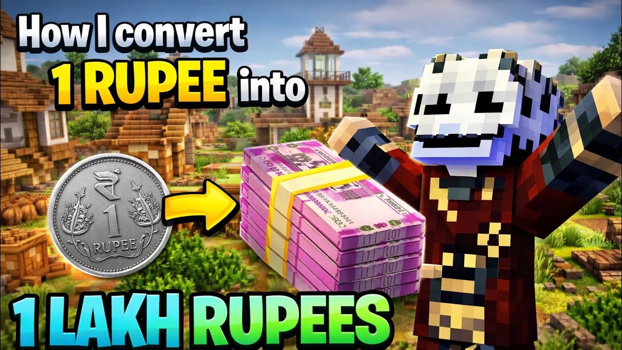 Minecraft Rupees Sign How did I convert 1 rupee into 1 lakh in 24 hours in this Minecraft ...