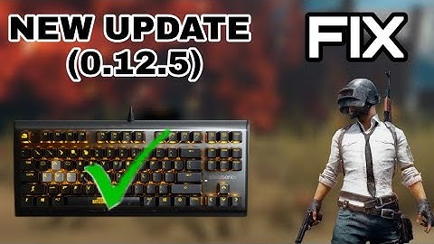 Fix Pubg Mobile Glitch|(update 0.12.5)|keyboard Not Working