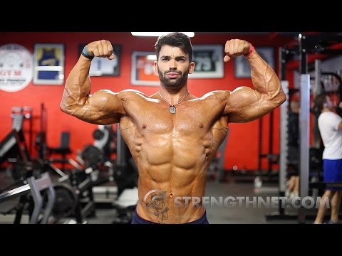 Sergi Constance Trains Chest and Arms at Bev Francis Powerhouse Gym