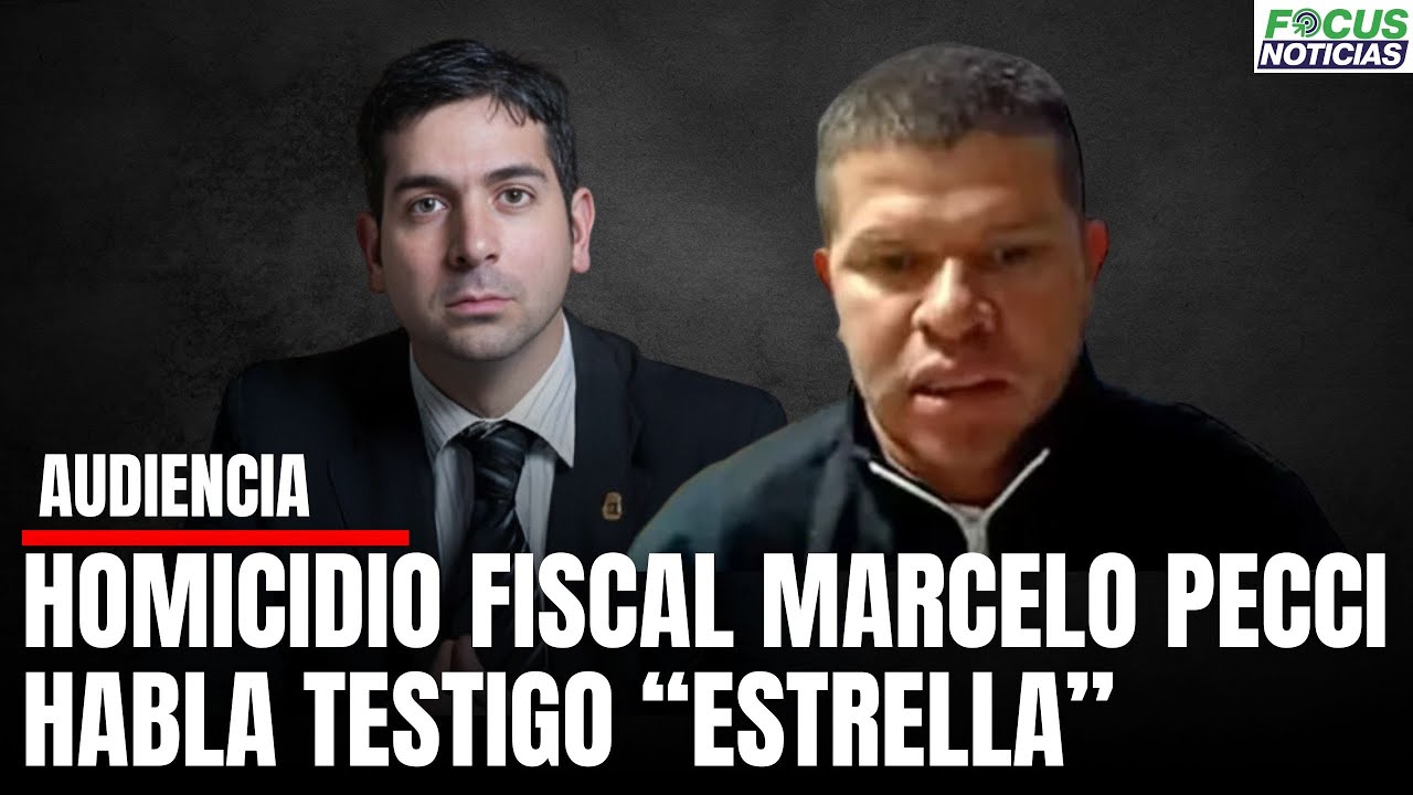 EXCLUSIVO. En Vivo. Audiencia Caso FISCAL MARCELO PECCI. Habla TESTIGO "ESTRELLA" 