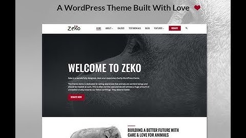 Zeko Charity WordPress Theme - Blog Page & Page Templates
