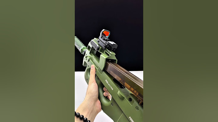 Green P90+ Smoke Silencer.Who needs this for Christmas? #toys #gelblasters #gelblasterguns #airsoft