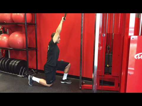 Half Kneeling SA Cable Pull Down (overhand to neutral grip)
