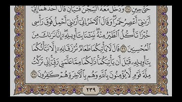 سورة يوسف (الربع الرابع & الحزب ٢٤) القارئ: هيثم الدخين - المصحف مقسم أرباع.