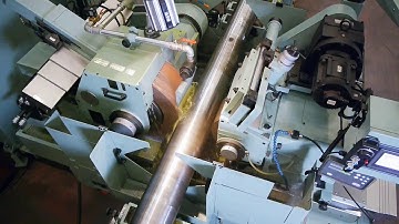 Centerless Grinding + 8 meters loading-unloading device 無心磨床+8米長物送收料機構 | JHC-2408T-NC3