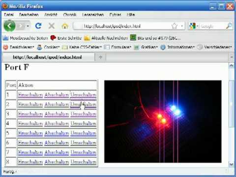 Portsteuerung der C-Control über ein Webinterface