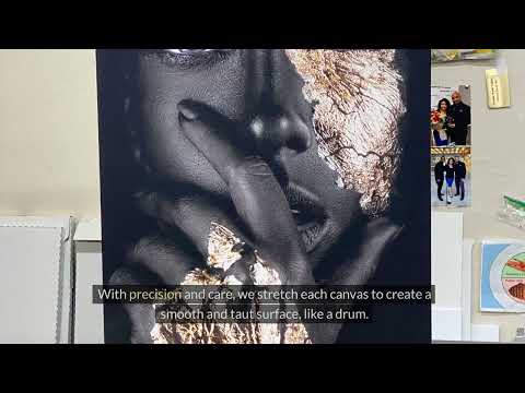 Canvas Stretching Like A Drum - video from Picture Worth Custom Framing