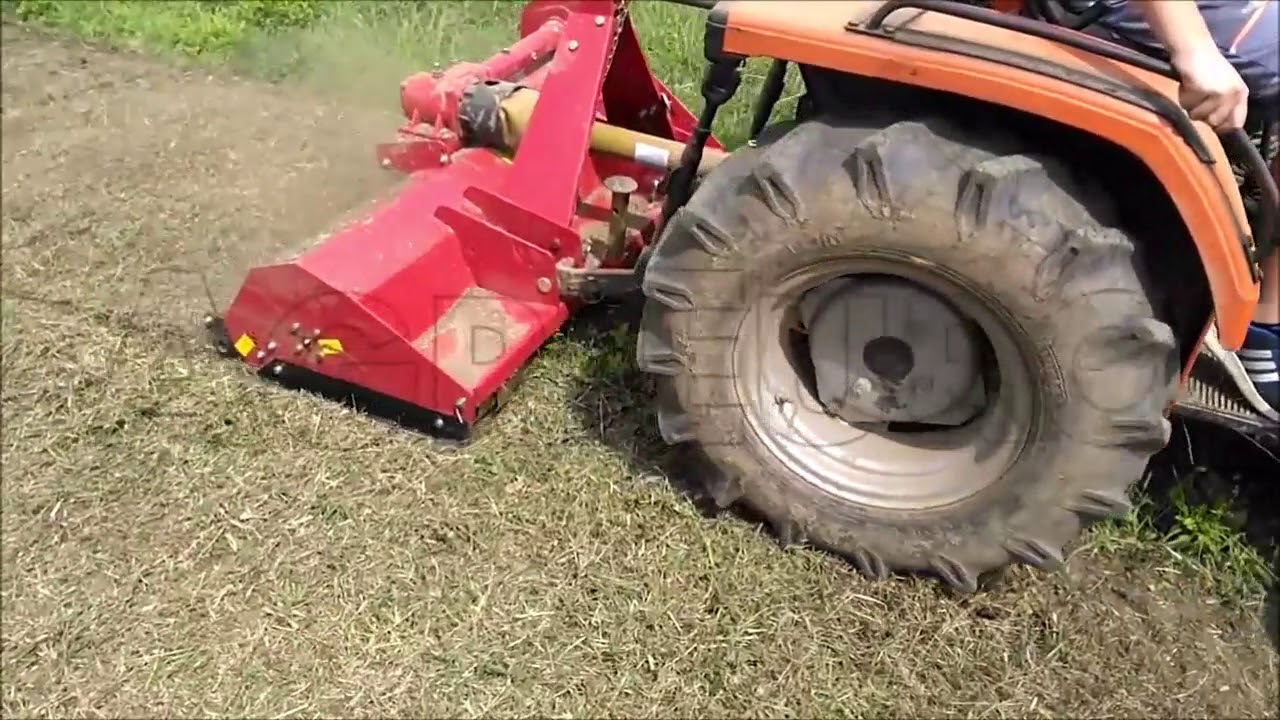 Betrieb des Mulchers für Kleintraktor GeoTech Pro LFM125 YouTube