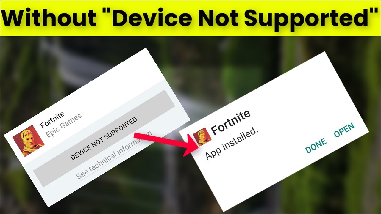 Why this phone not supported in fortnite in epic games - Android Community