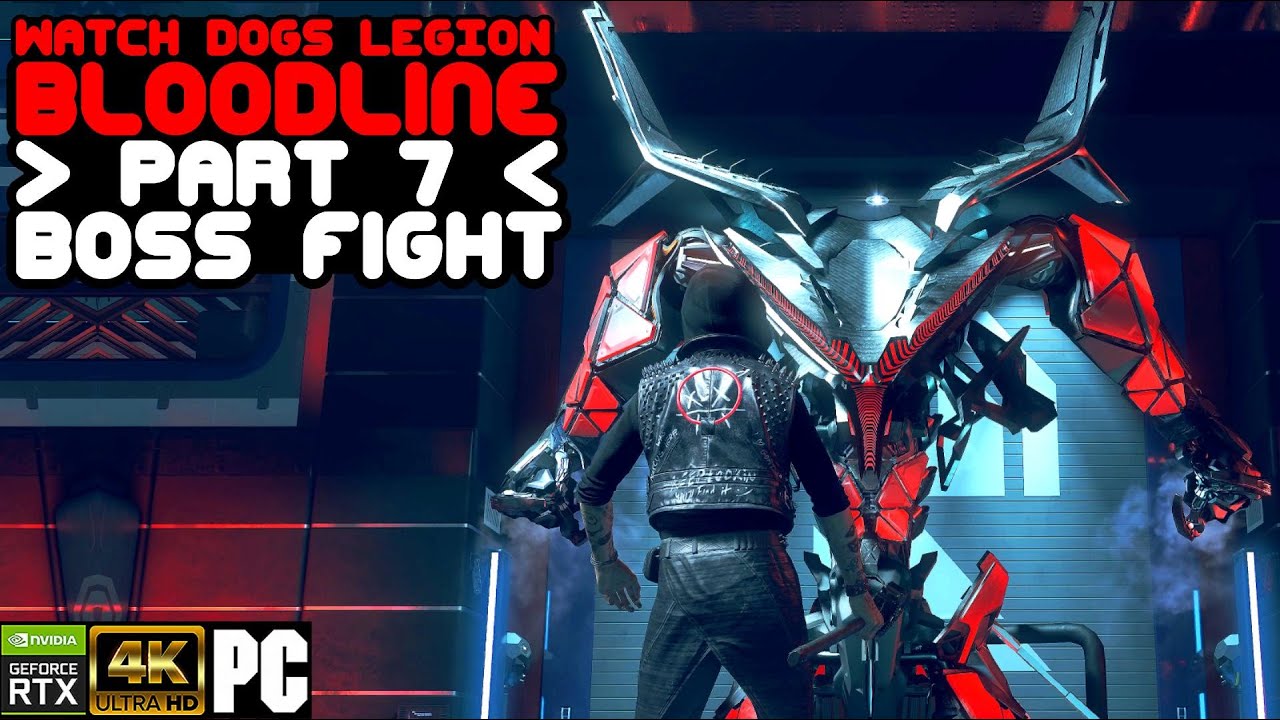 Wrench fights the MK2 Mech - Watch Dogs Legion Bloodline Walkthrough #7 4K  RAY TRACING NO COMMENTARY 