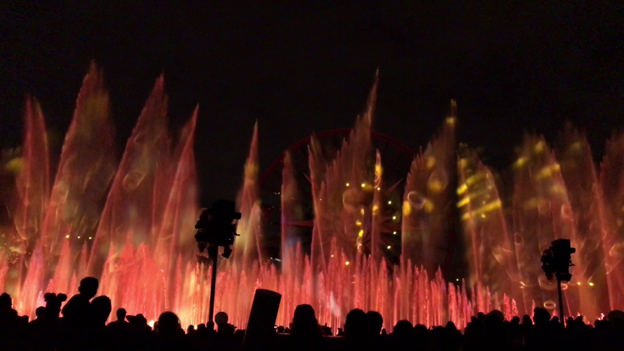 World of Color: Season of Light Finale Peace on Earth 4K Disney's California Adventure Park