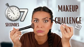 JE ME MAQUILLE EN 7SECONDES ! Challenge makeup 💄