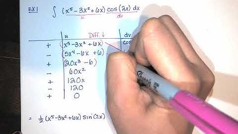 13. Integration by Parts - Part 4 - Tabular Integration by Parts (3 Examples)
