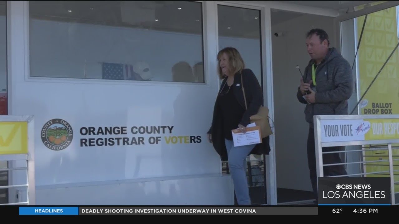 Orange County sets up pop-up polling centers to help seniors vote - YouTube